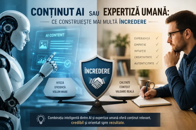 Conținut AI sau expertiză umană: ce construiește mai multă încredere în online