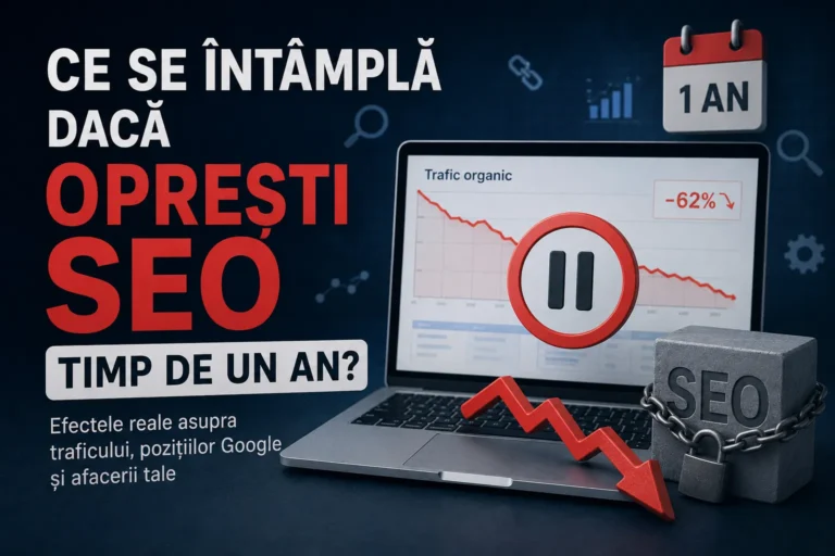 Oprești SEO timp de un an? Ce se întâmplă cu site-ul tău