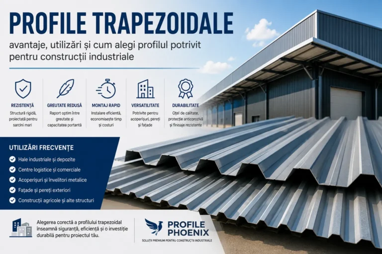 Profile trapezoidale: avantaje, utilizări și cum alegi profilul potrivit pentru construcții industriale