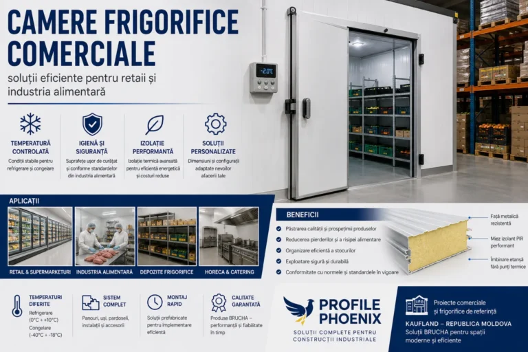 Camere frigorifice comerciale: soluții eficiente pentru retail și industria alimentară